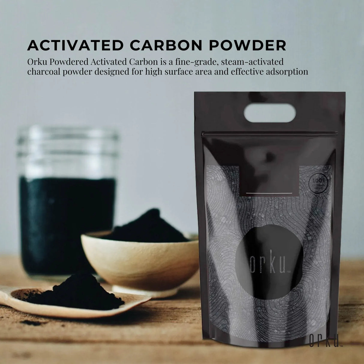 Orku 5Kg Activated Carbon Powder Coconut Charcoal - Water Filtration