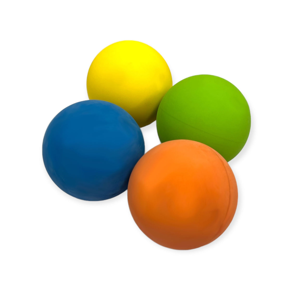 Vibrant Bouncing Ball Set - Multi-Color Rubber Hand Balls for Active Play