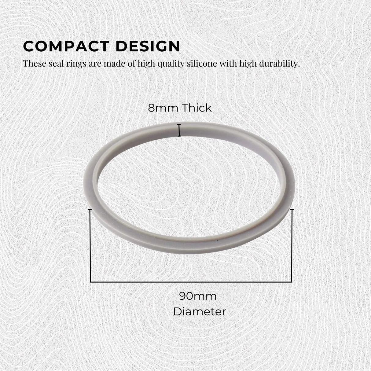 4-Pack Grey Gasket Seal Rings for Nutribullet 600W, 900W, and 1200W Models