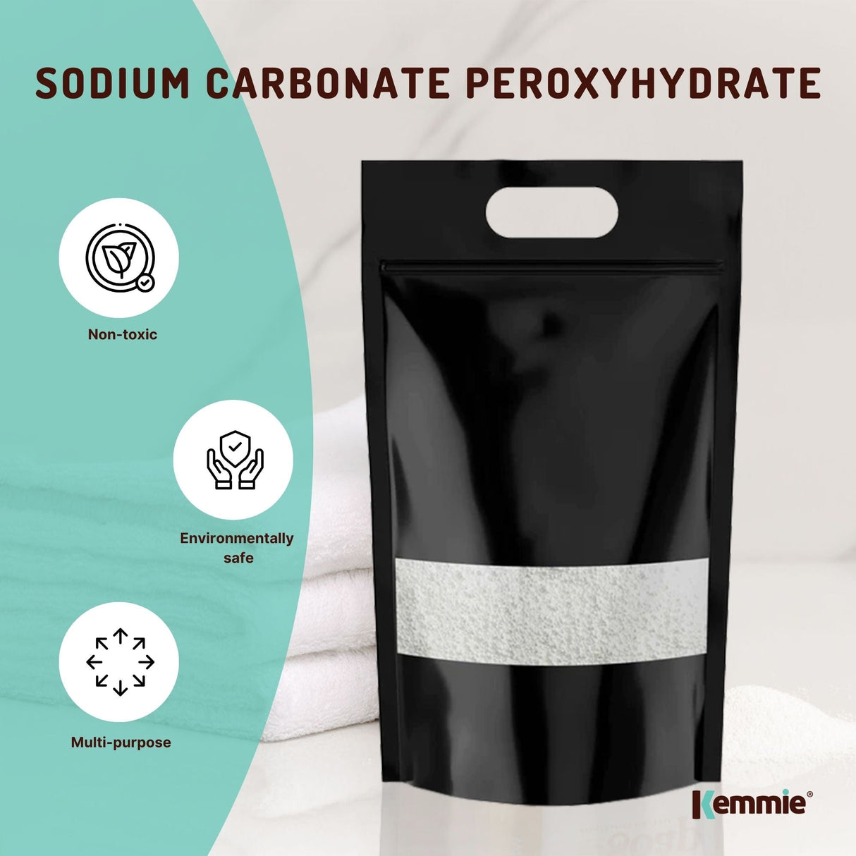 20Kg Eco-Friendly Sodium Percarbonate - Powerful Oxygen Bleach for Laundry and Cleaning