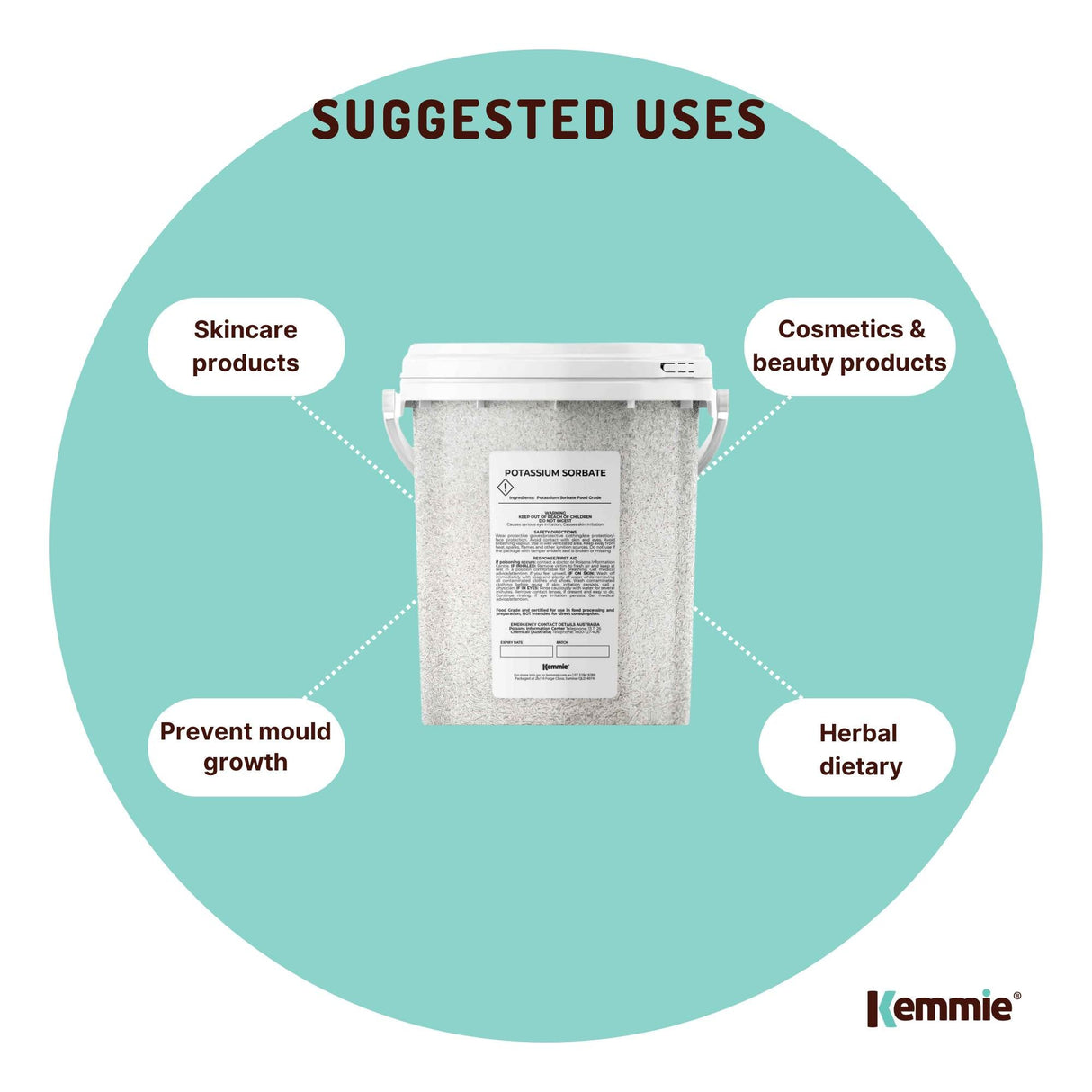 500g Food Grade Potassium Sorbate Granules for Preserving Cosmetics, Brew, and Skin Care - E202