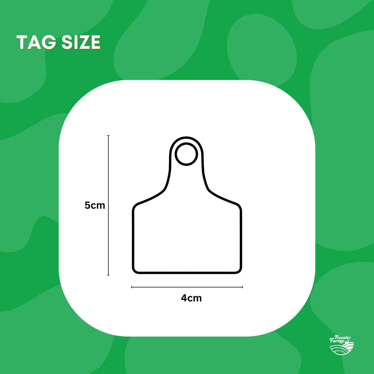 1-100 Cattle Number Ear Tags Set - Green Pig Sheep Goat Livestock Label