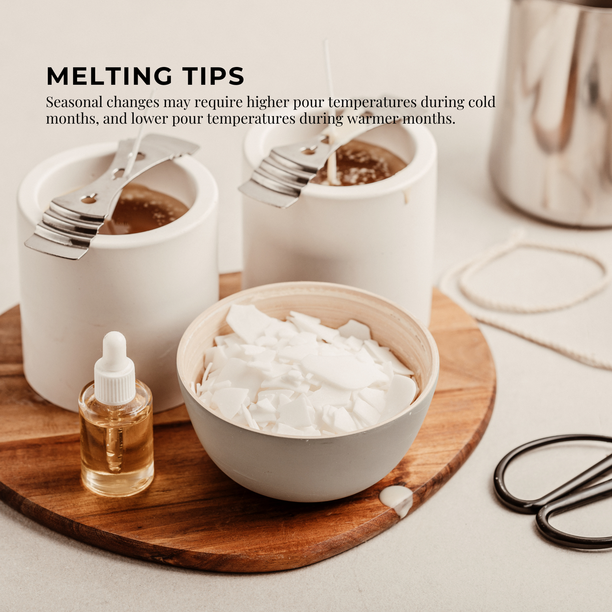 Bulk 20Kg Golden 464 Soy Wax Flakes - 100% Pure Natural DIY Candle Melts Chips