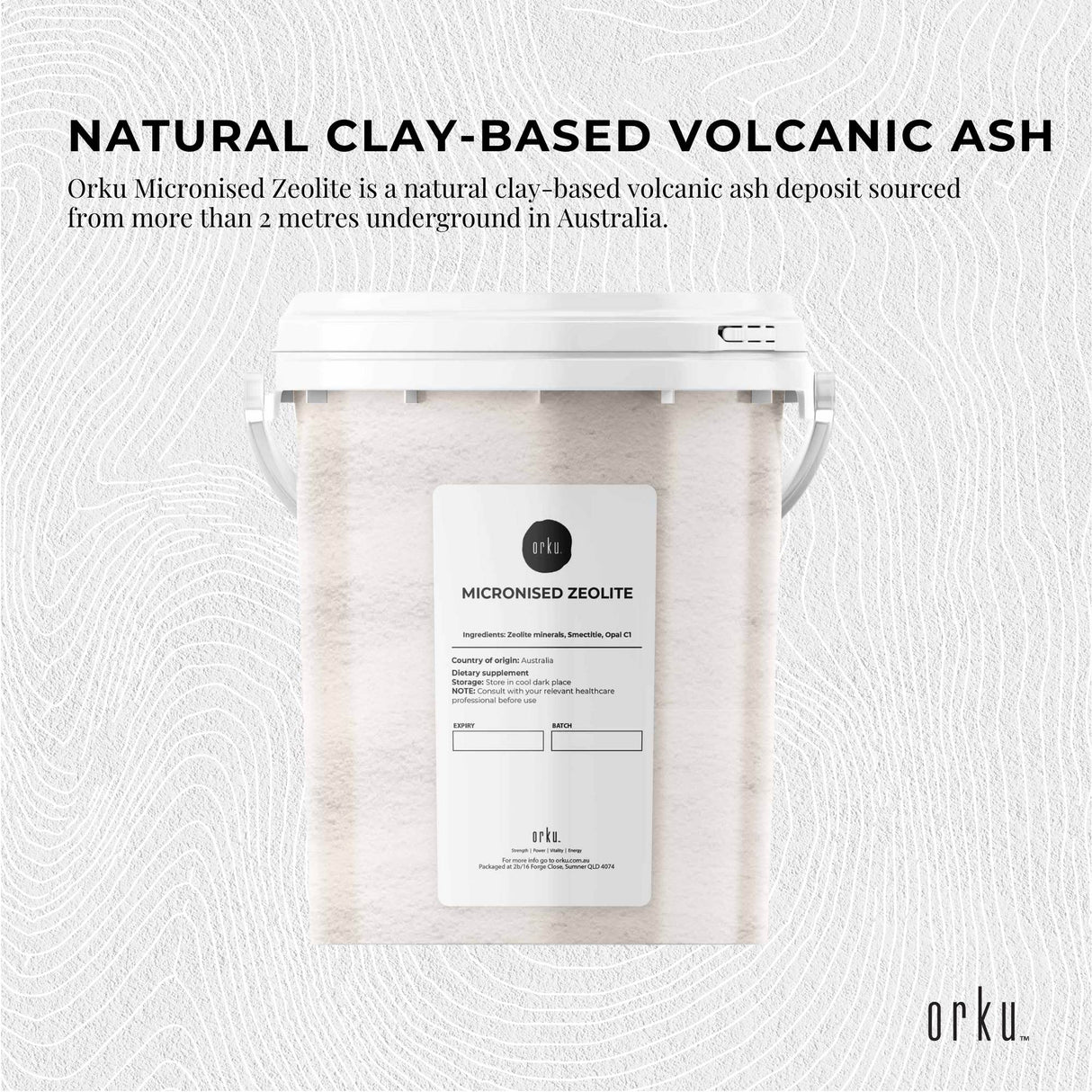 800g Premium Micronised Volcamin Zeolite Powder - High Absorption Mineral Supplement