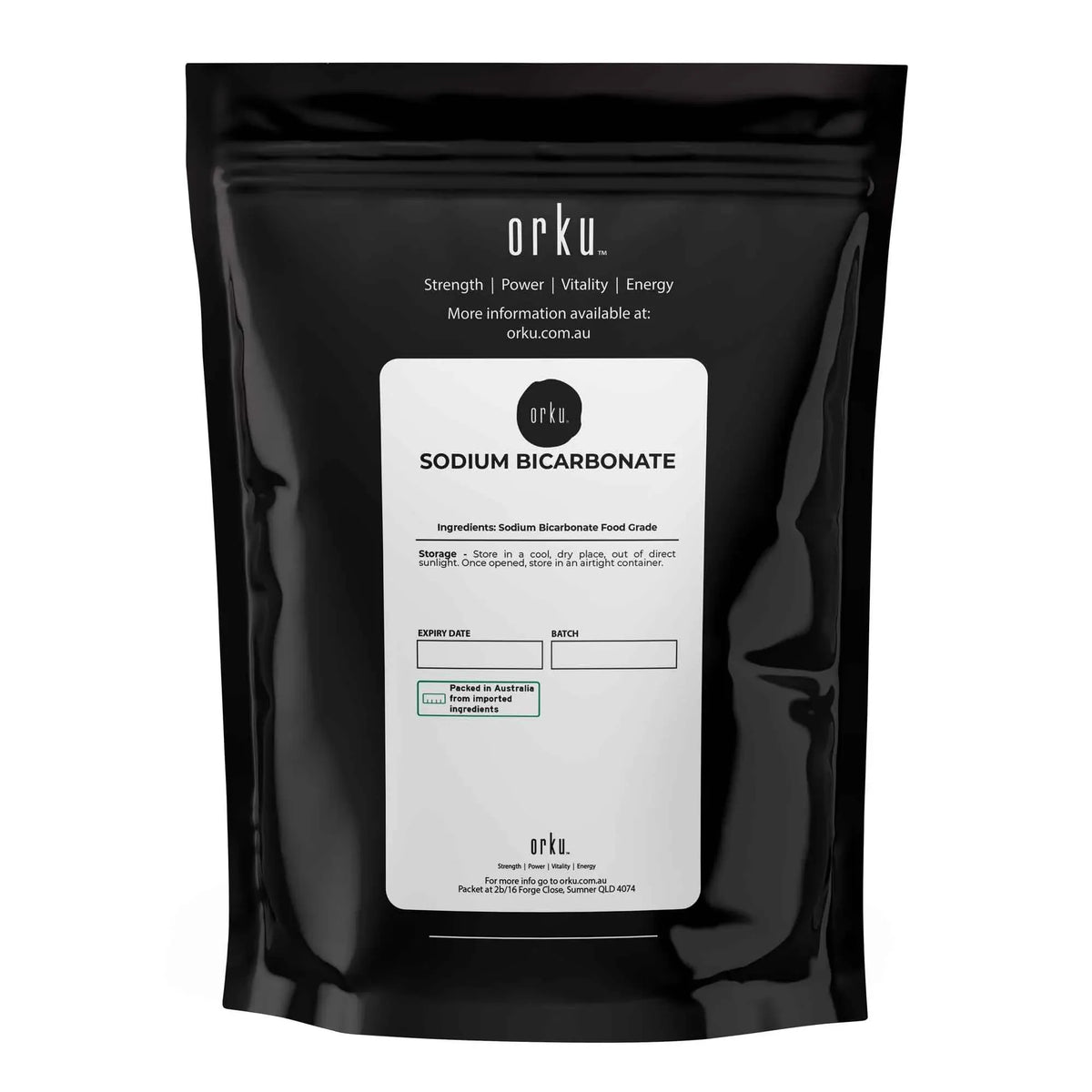 Orku 1Kg Sodium Bicarbonate Food Grade Baking Soda Aluminium Free NaHCO3 Powder
