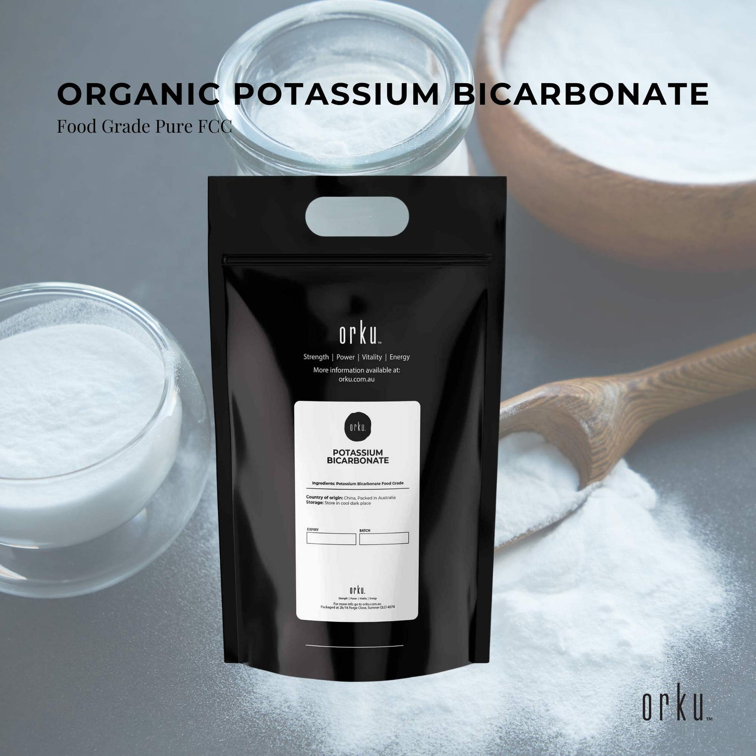 5Kg Pure Food Grade Organic Potassium Bicarbonate Powder for Baking, Brewing, and Gardening