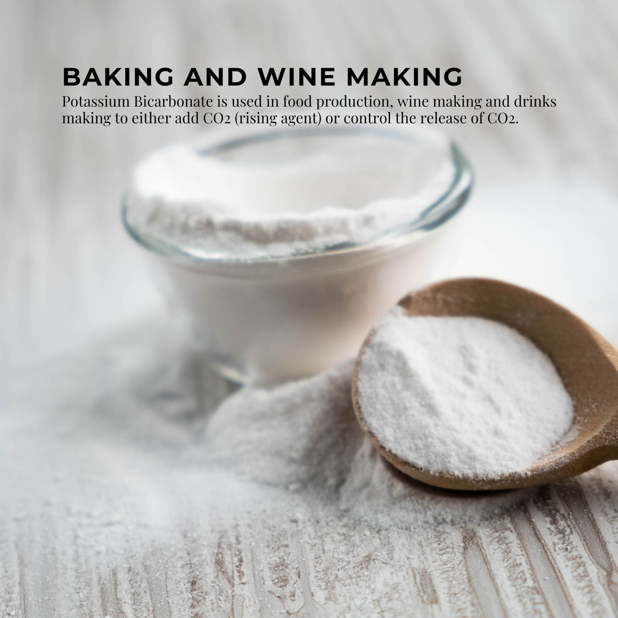5Kg Pure Food Grade Organic Potassium Bicarbonate Powder for Baking, Brewing, and Gardening