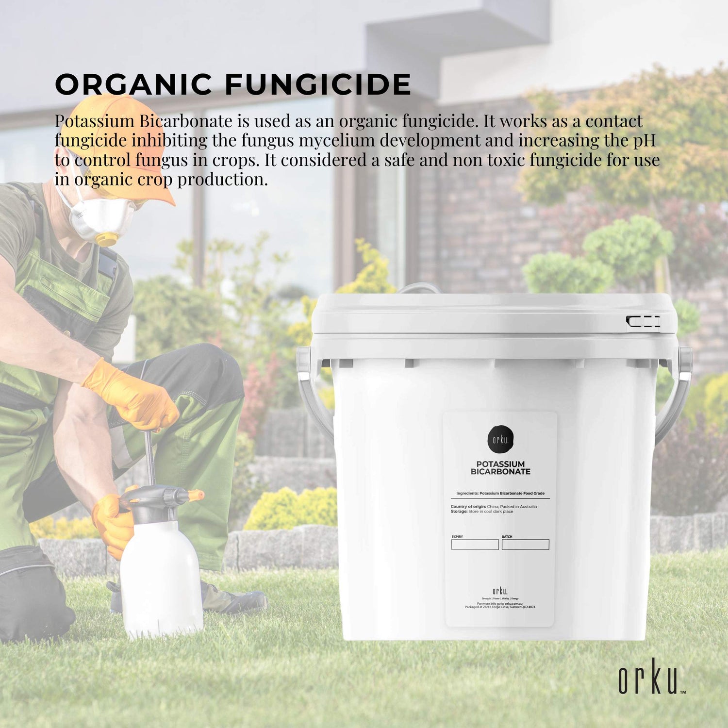 5Kg Food Grade Organic Potassium Bicarbonate Powder - Ideal for Baking, Brewing, and Organic Farming