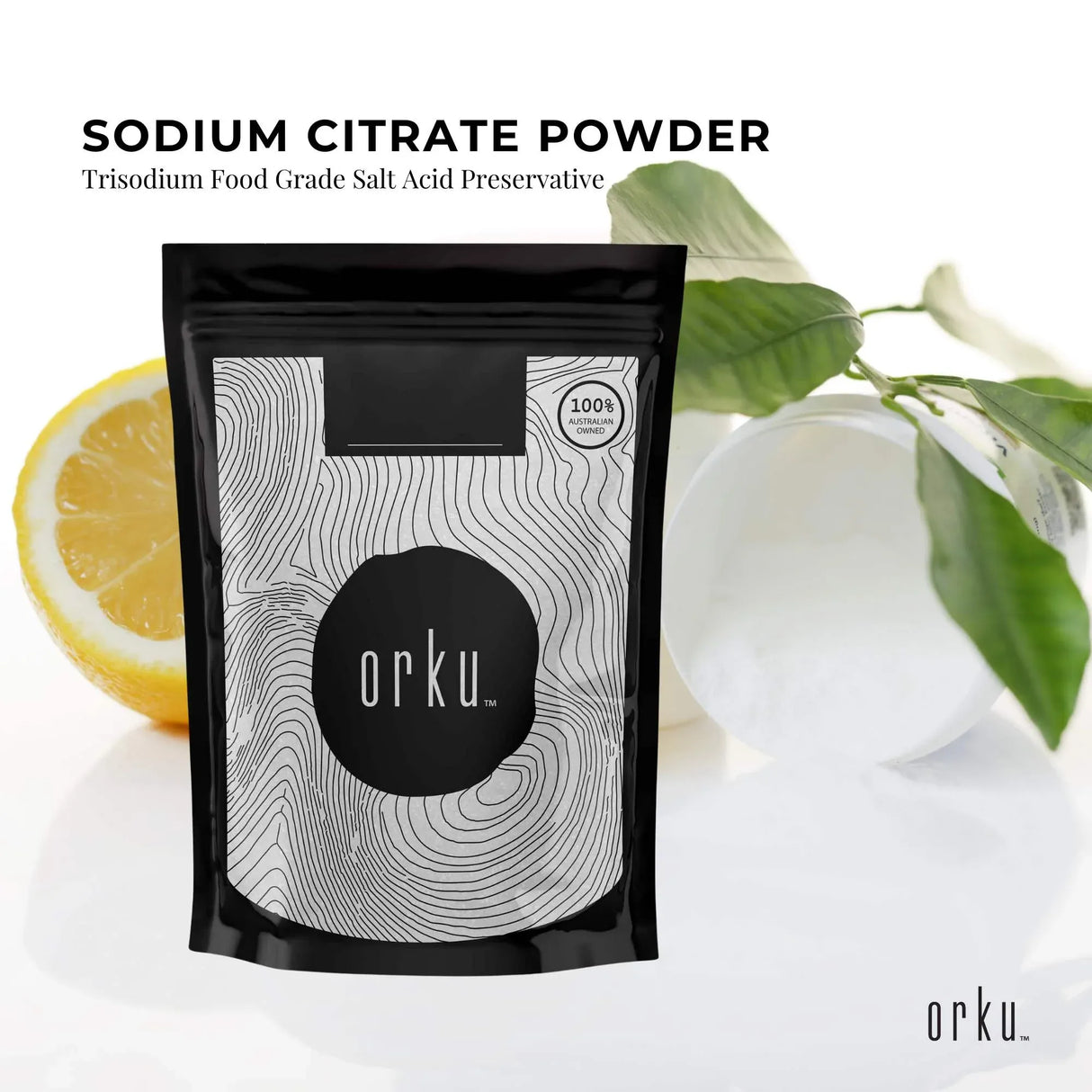 2Kg Pure Sodium Citrate Powder - Food-Grade Trisodium Salt for Preserving and Emulsifying