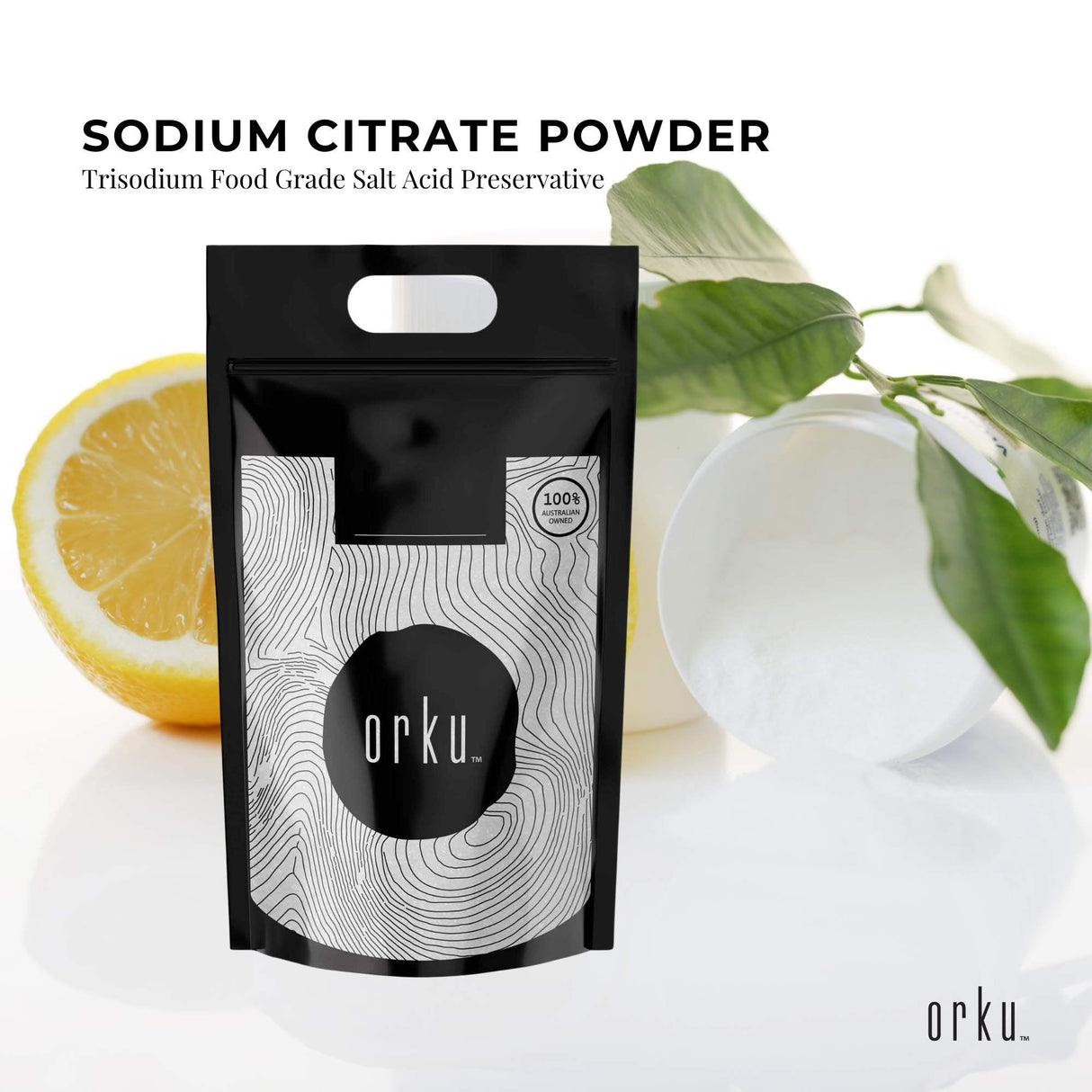 5Kg Food Grade Sodium Citrate Powder - Trisodium Salt for Preserving and Emulsifying