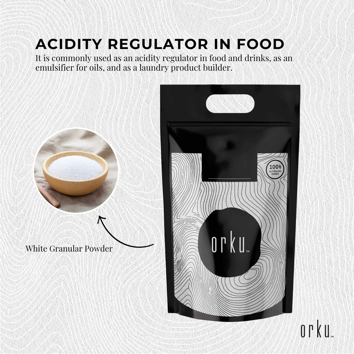 10Kg Food Grade Sodium Citrate Powder - Versatile Acid Regulator & Preservative