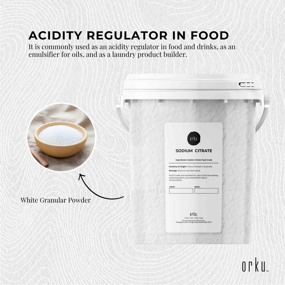 1.3Kg Food Grade Sodium Citrate Powder - Versatile Acid Regulator and Preservative