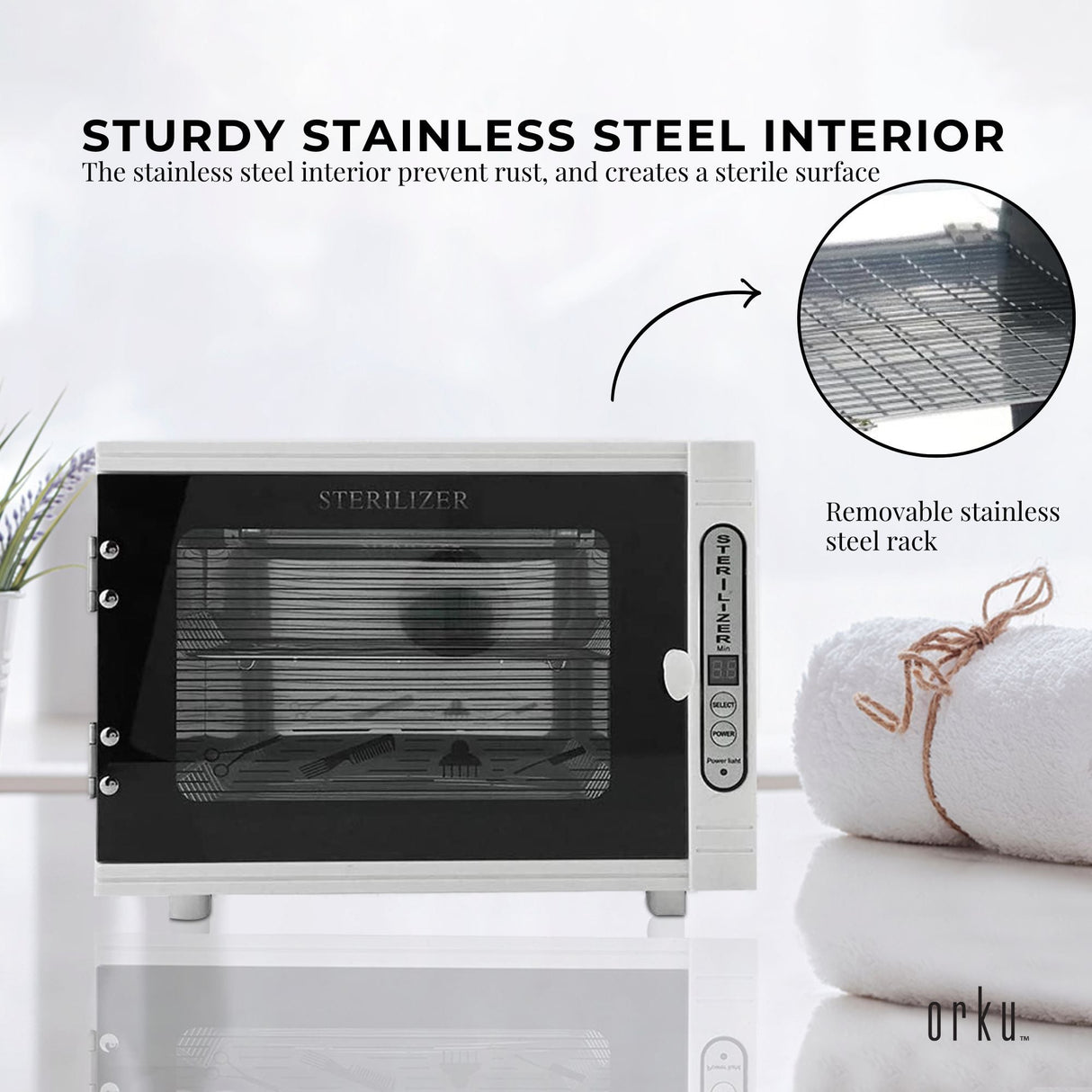 Orku 10L UV Steriliser Box Beauty Equipment Sanitising Salon Tools Sterilizer