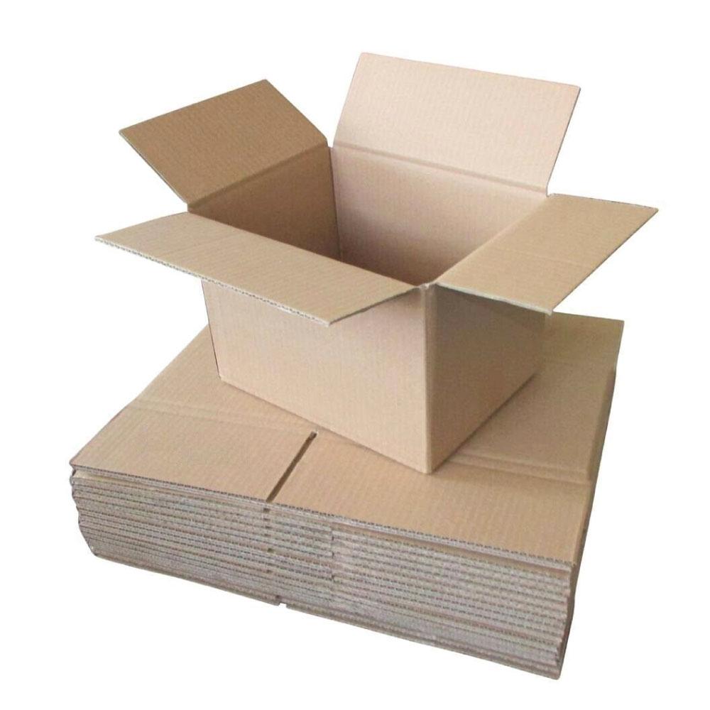 30-Pack Small Corrugated Cardboard Boxes for Moving, Storage, and Shipping - 250x150x150mm