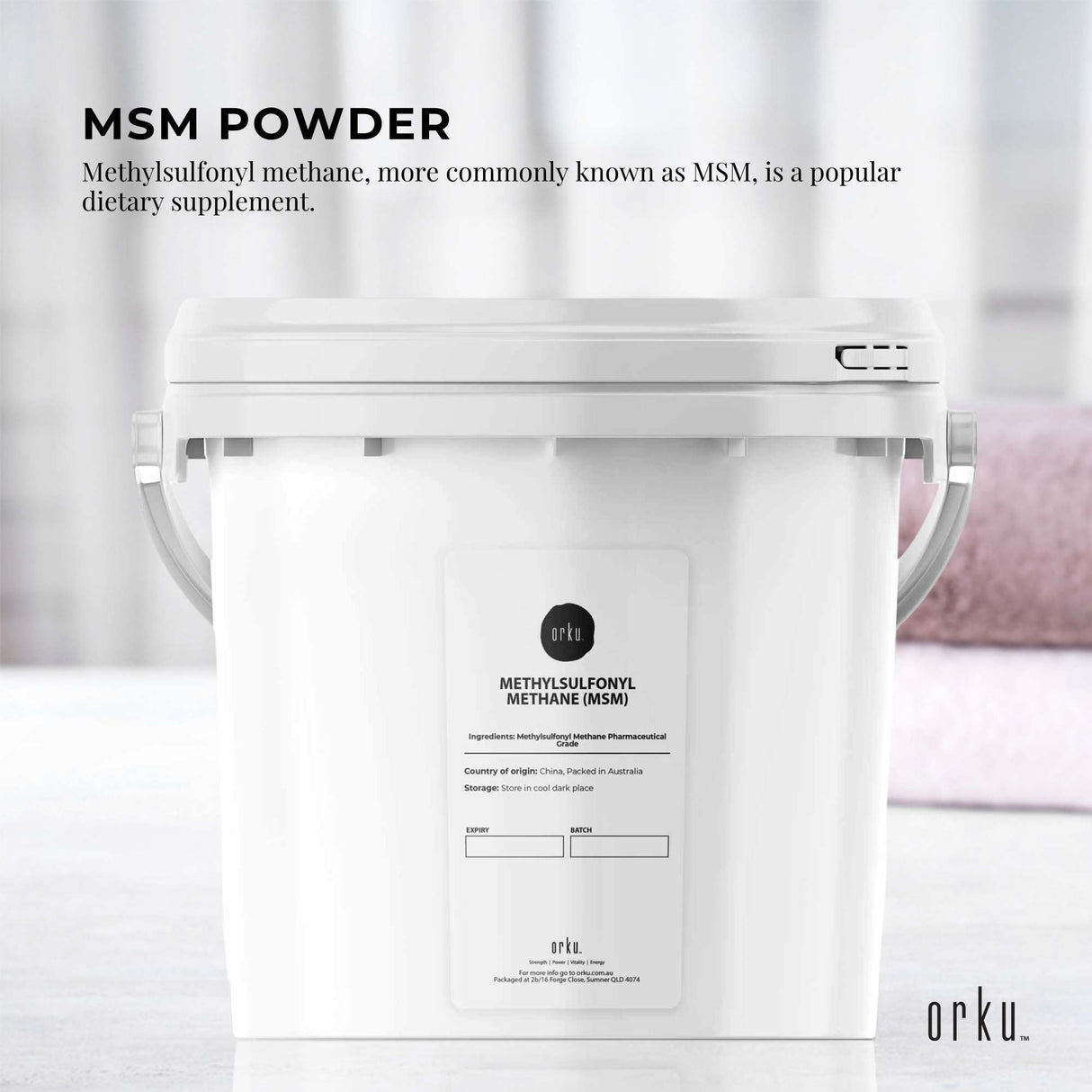 3Kg Pure MSM Powder - Pharmaceutical Grade Methylsulfonylmethane Crystals