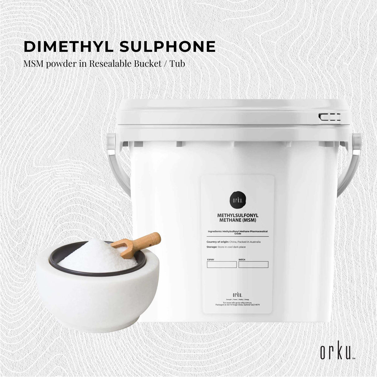 3Kg Pure MSM Powder - Pharmaceutical Grade Methylsulfonylmethane Crystals