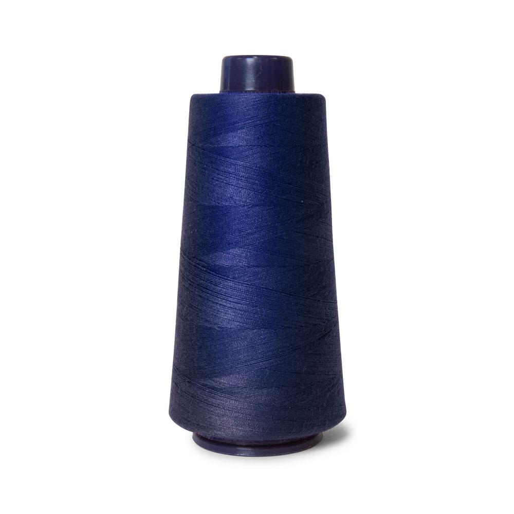 2000m Navy Polyester Overlocking Thread - Hemline High Performance Sewing Spool