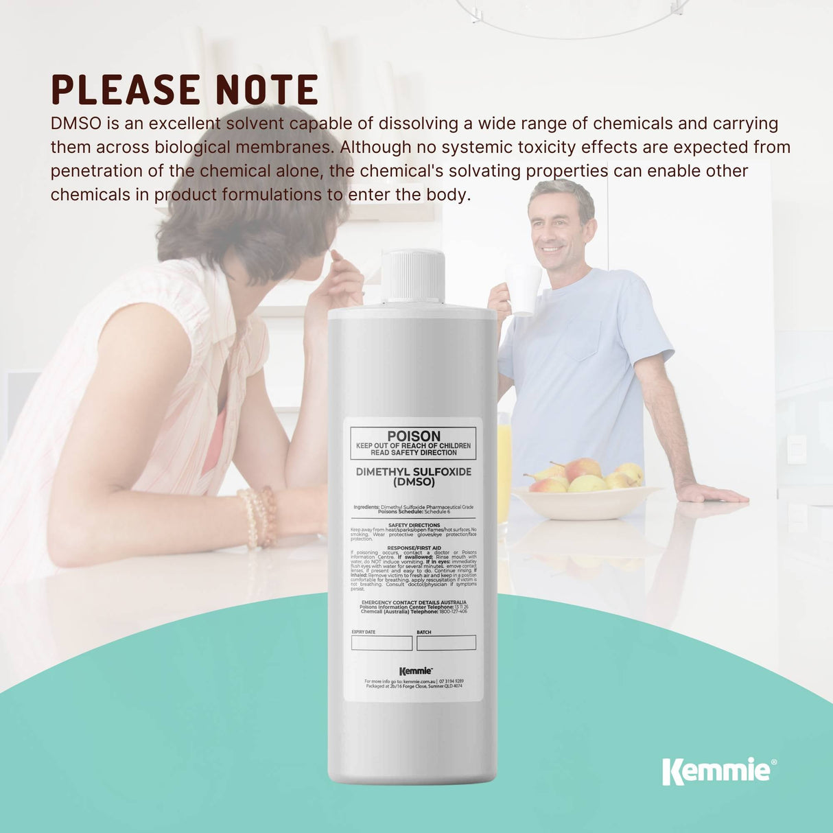 1L Pharmaceutical Grade Dimethyl Sulfoxide (DMSO) 99.9% Pure Liquid Solvent