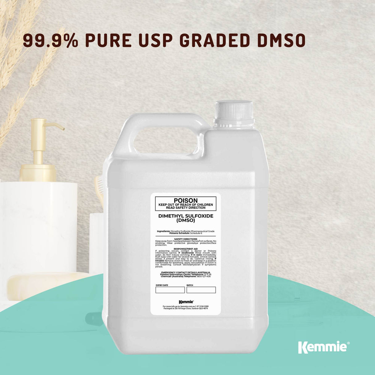 5L Premium Pharmaceutical Grade DMSO 99.9% Pure Dimethyl Sulfoxide Liquid