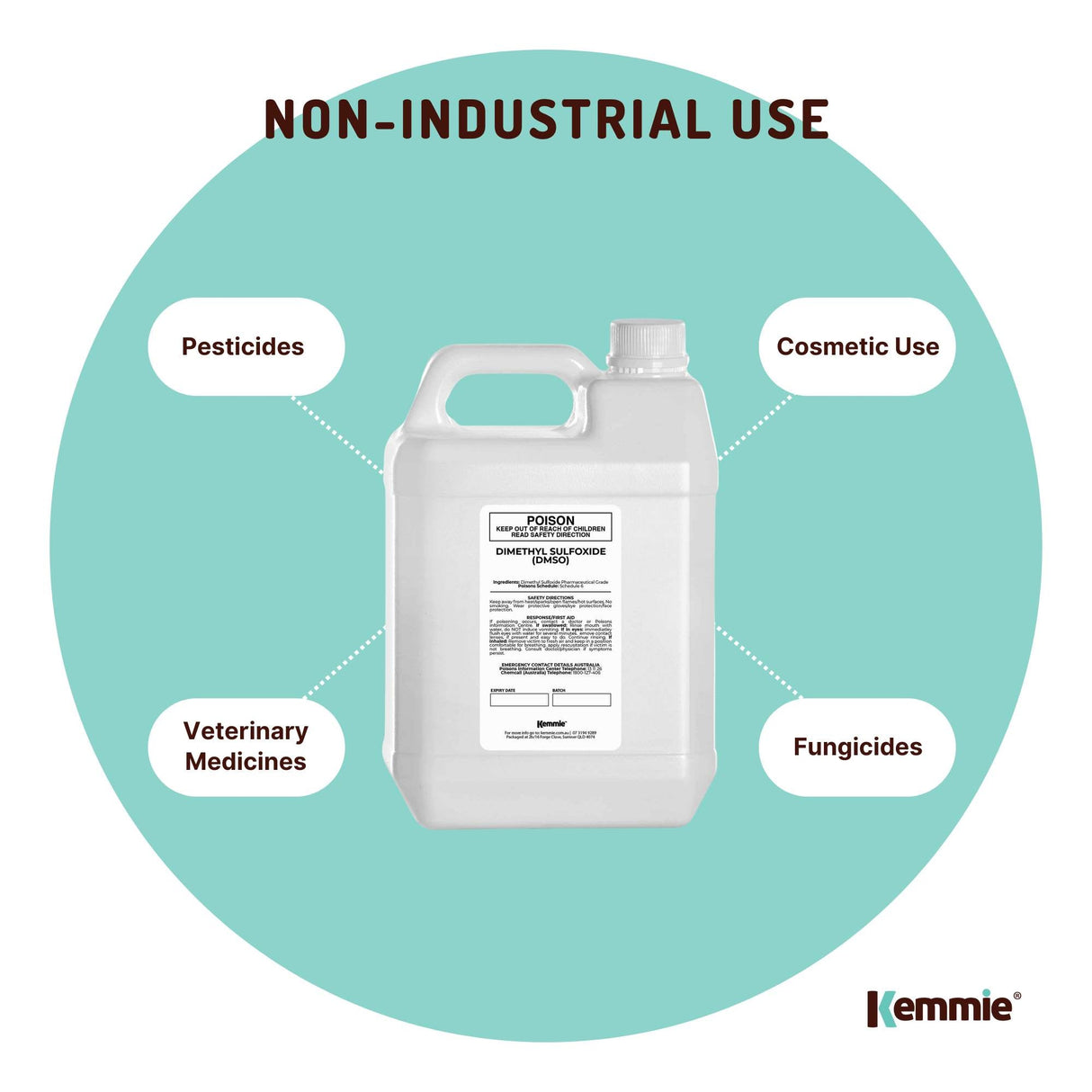 5L Premium Pharmaceutical Grade DMSO 99.9% Pure Dimethyl Sulfoxide Liquid