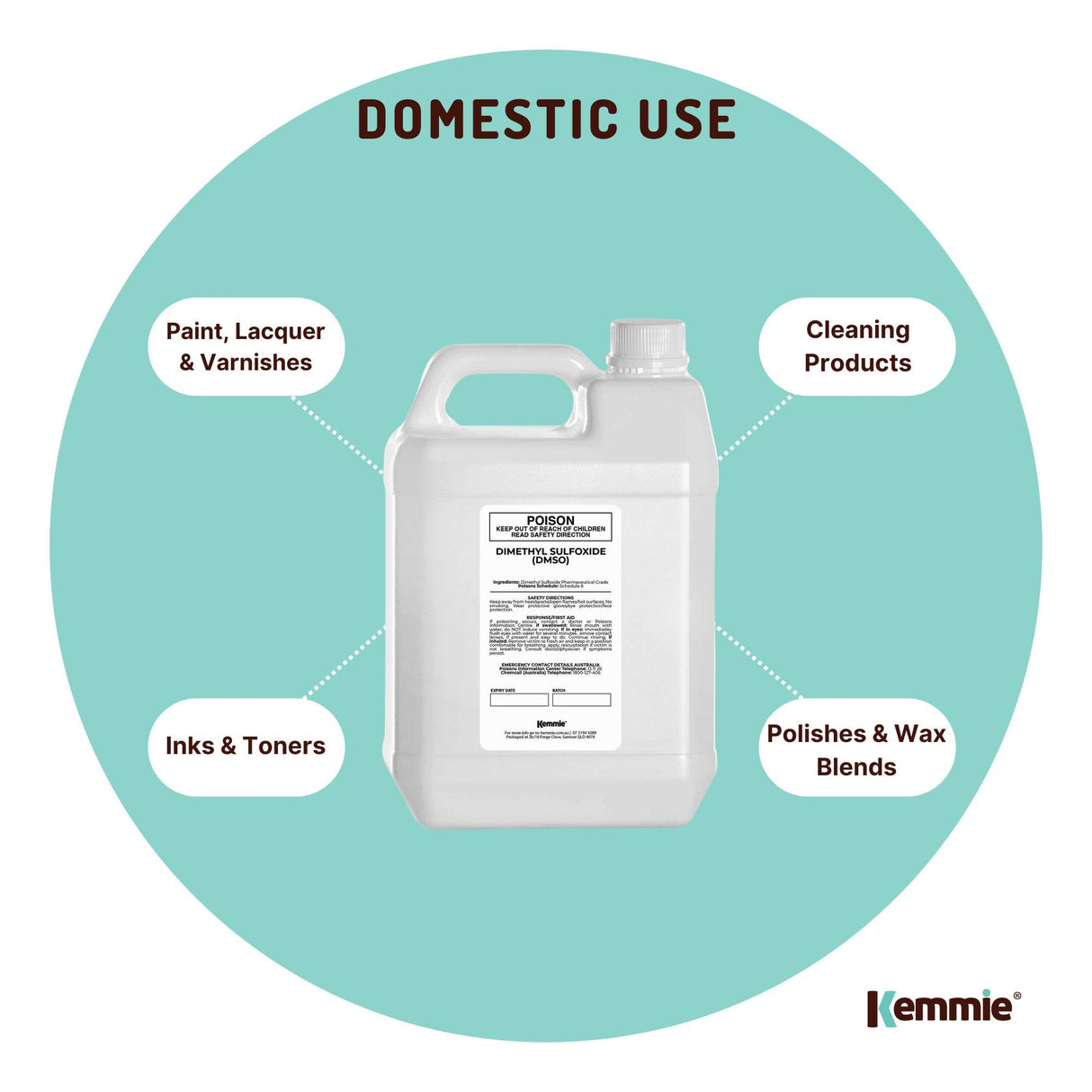 5L Premium Pharmaceutical Grade DMSO 99.9% Pure Dimethyl Sulfoxide Liquid