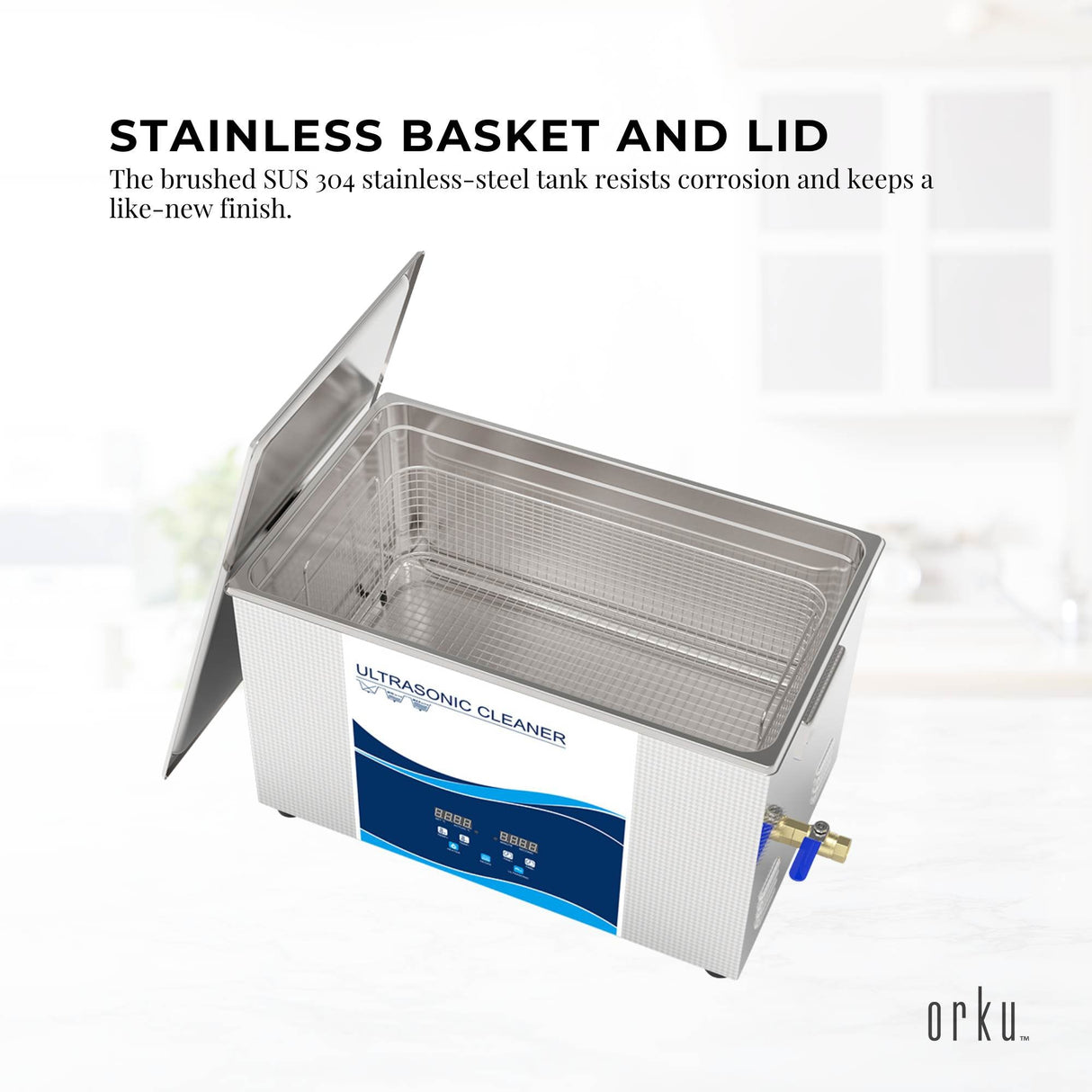 30L Professional Digital Ultrasonic Cleaner for Jewelry and Delicate Items with Heating and Degas Functions