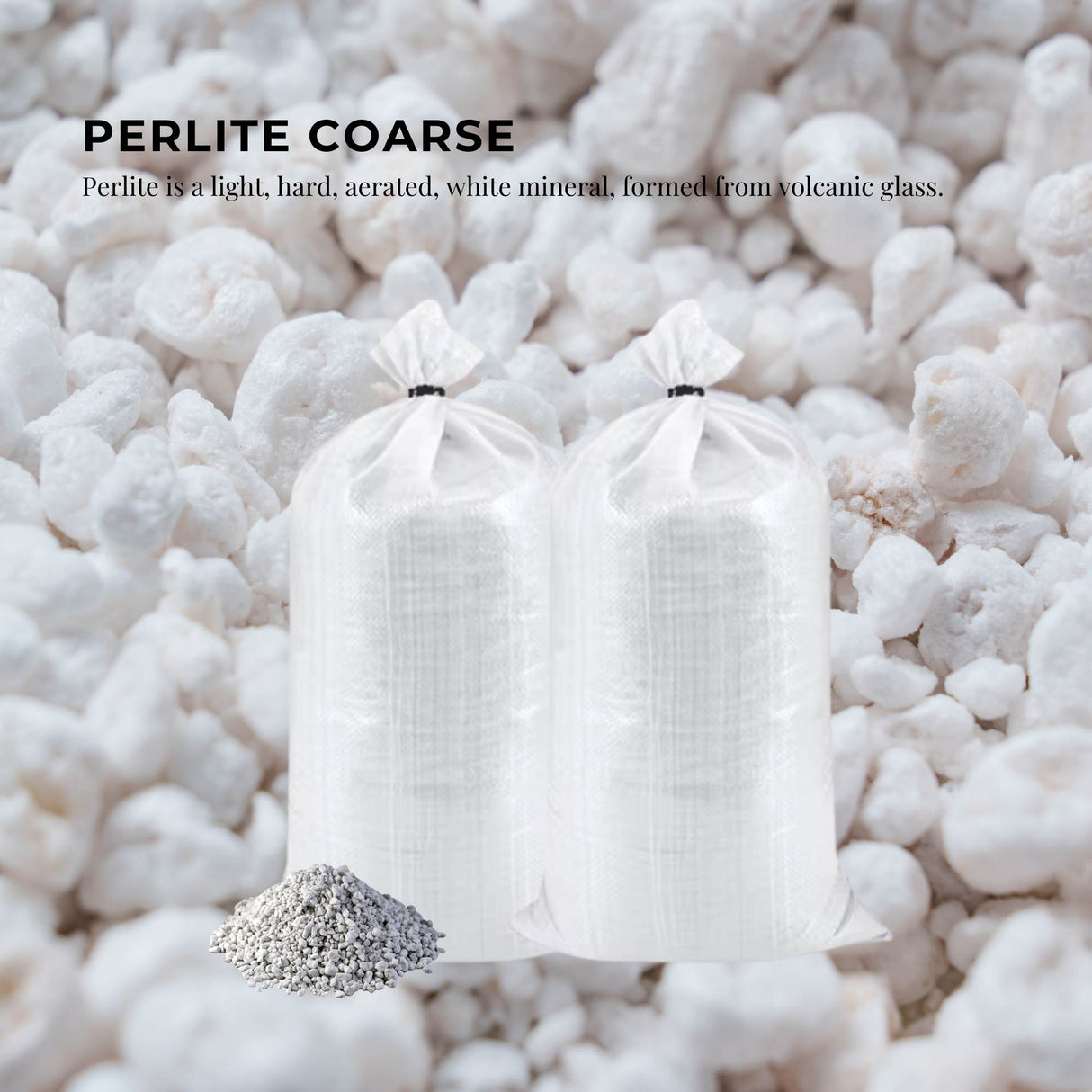 Orku 50L Perlite Coarse Premium Soil Expanded Medium Plants Hydroponics