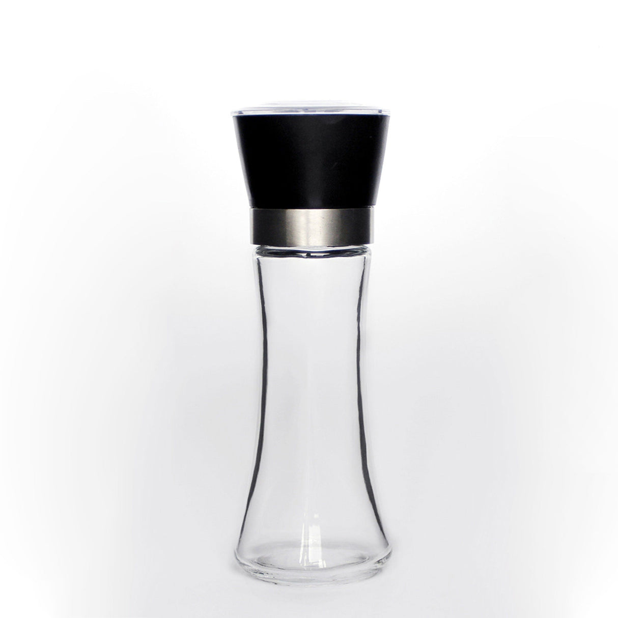 10x 180ml Glass Salt or Pepper Grinder 18cm - Adjustable Ceramic Core Tall Mill