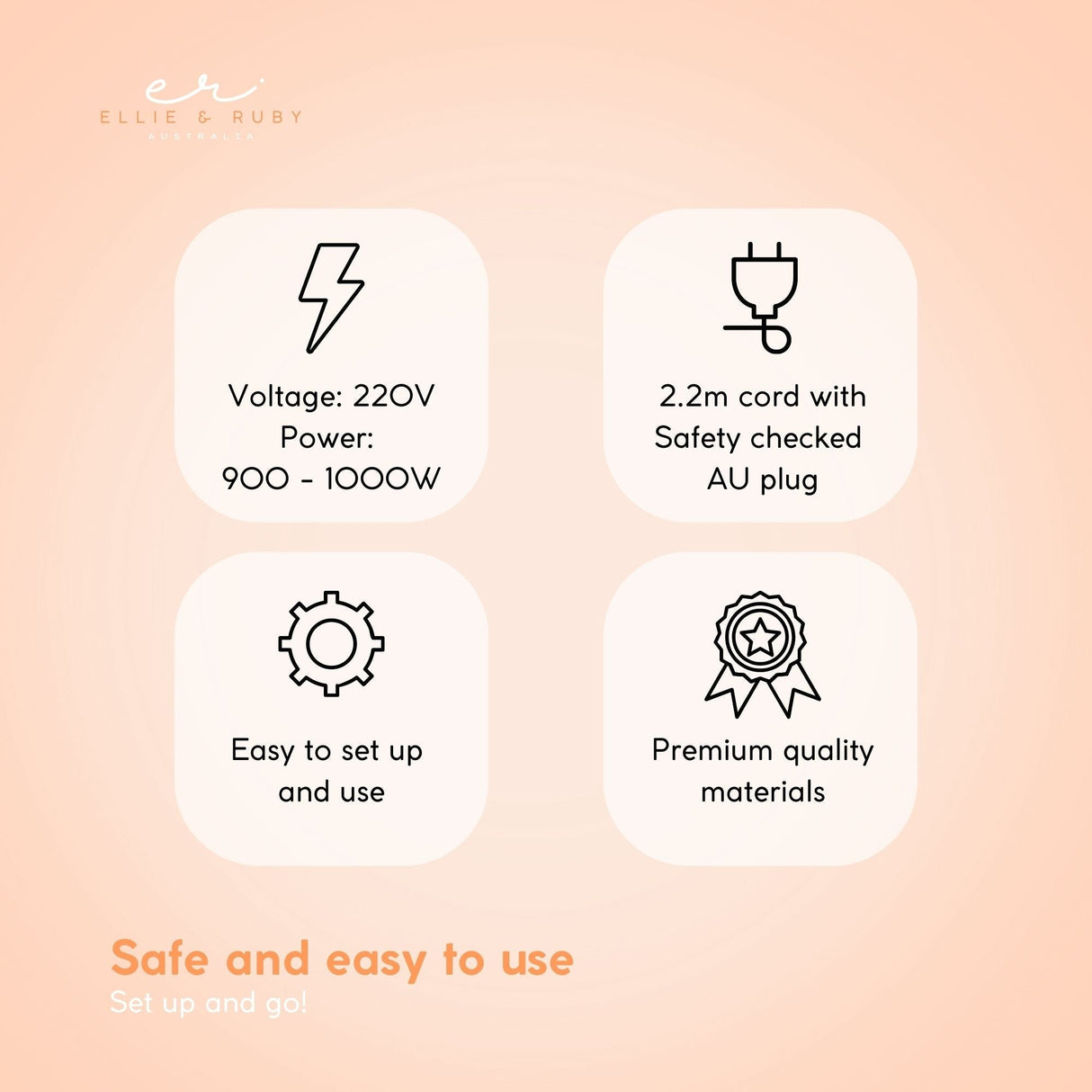 Ellie & Ruby Standing Hair Dryer Accelerator Colour 360 Rotating Halo Rolling