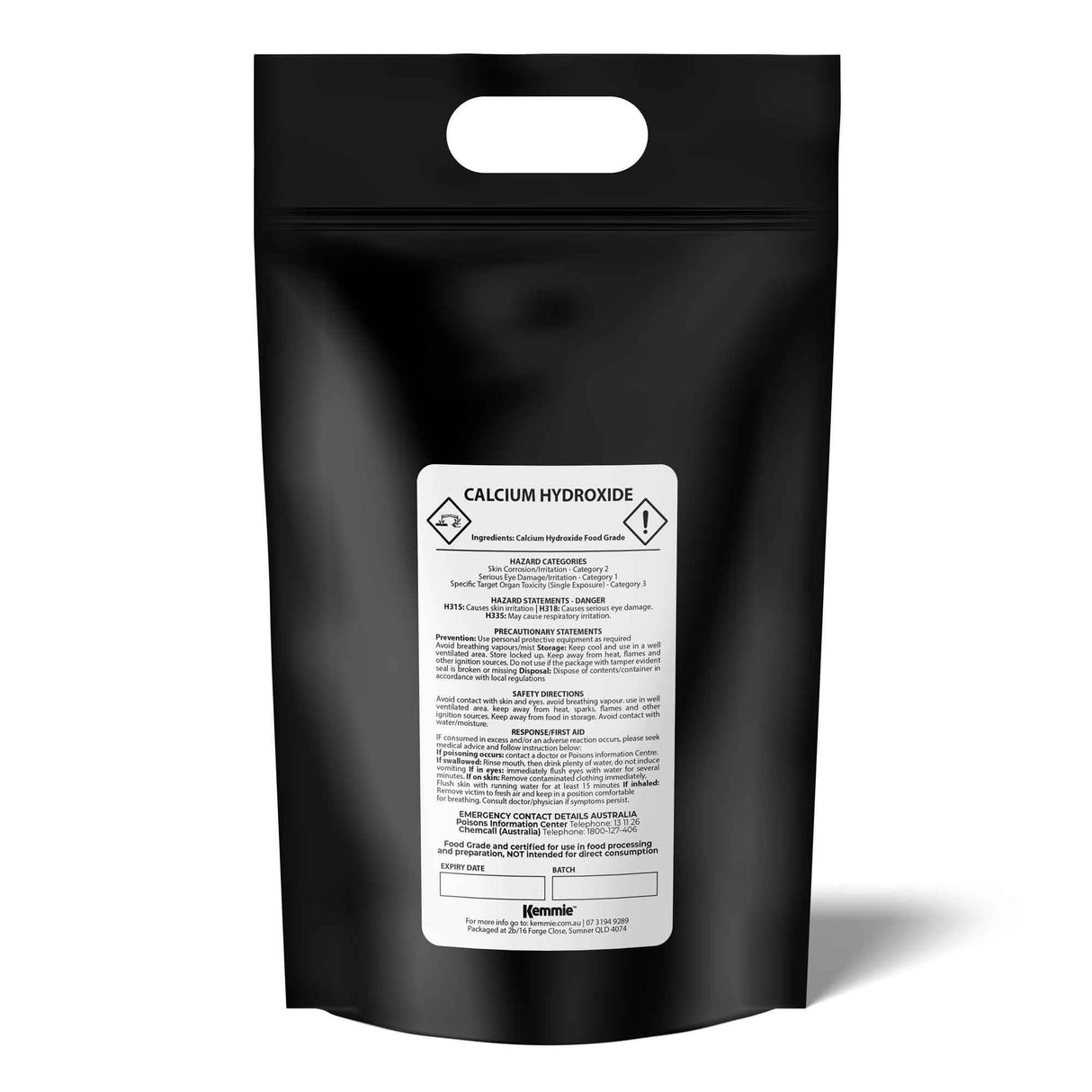 5Kg Food-Grade Hydrated Lime Powder - FCC Certified Calcium Hydroxide for Pickling and Food Preparation