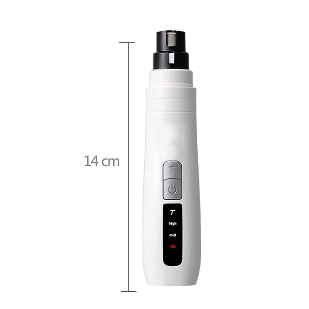 Electric Pet Nail Grinder for Dogs & Cats - Rechargeable Turbo Trimmer with LED Display & Whisper-Quiet Technology