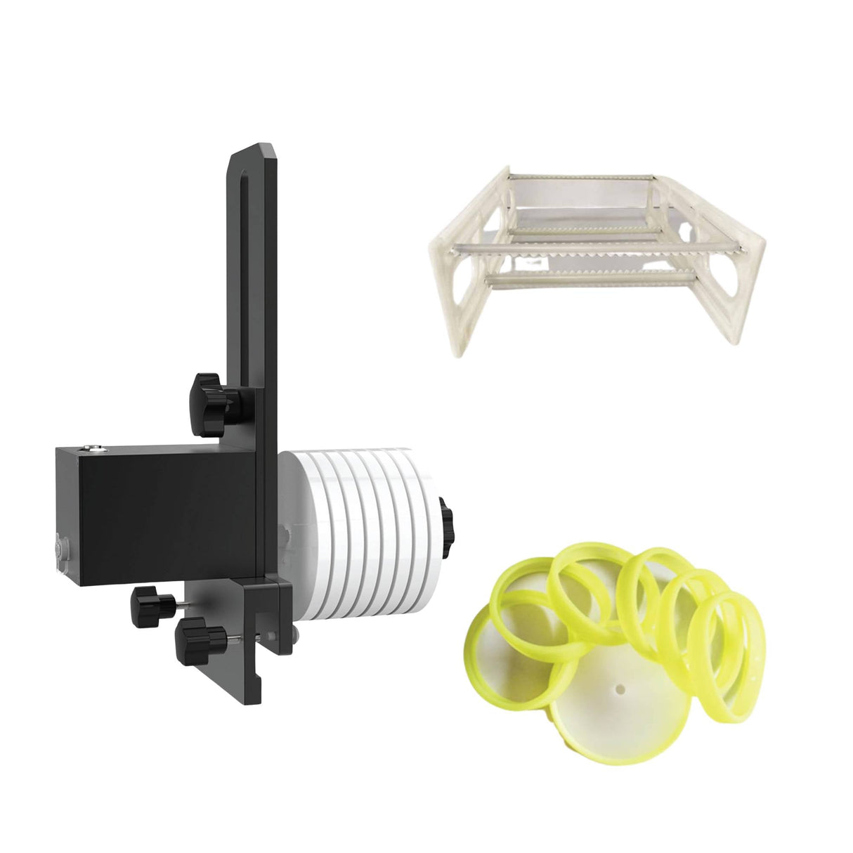 Alloy Vinyl Record Ultrasonic Cleaning Bracket with Drying Rack for Effective Record Care