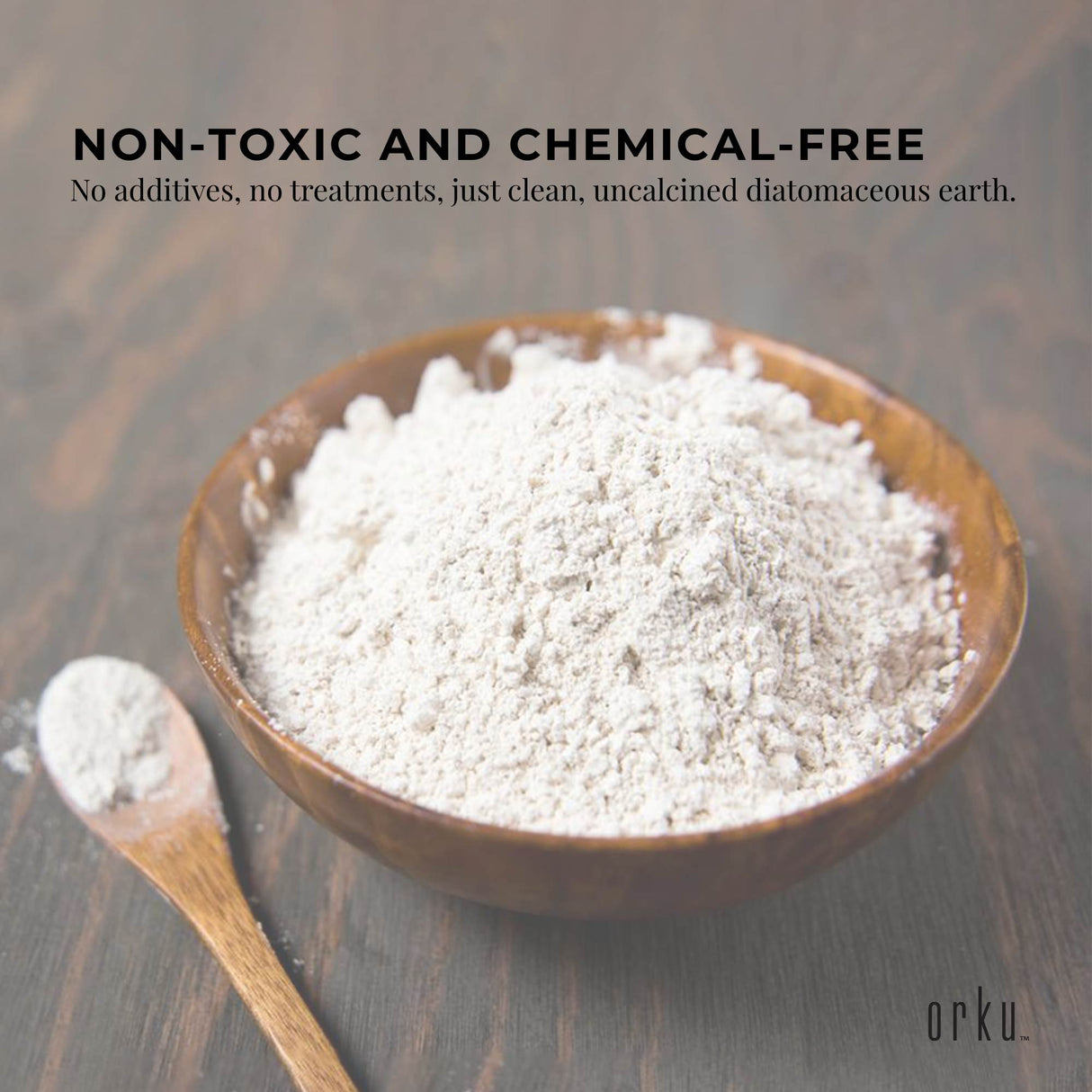 Orku 10Kg Fossil Shell Flour - Livestock Garden Diatomaceous Earth Bulk