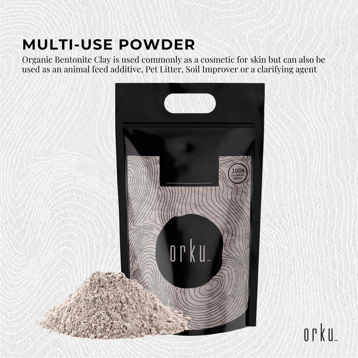 5Kg Premium Organic Montmorillonite Clay Powder for Cosmetic and Multi-Purpose Use