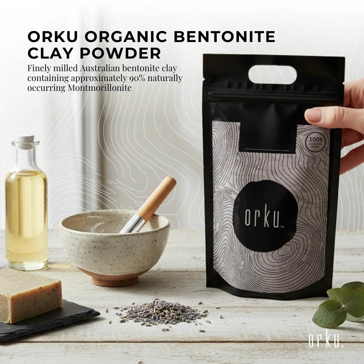 20Kg Organic Sodium Bentonite Clay Powder - Cosmetic Montmorillonite