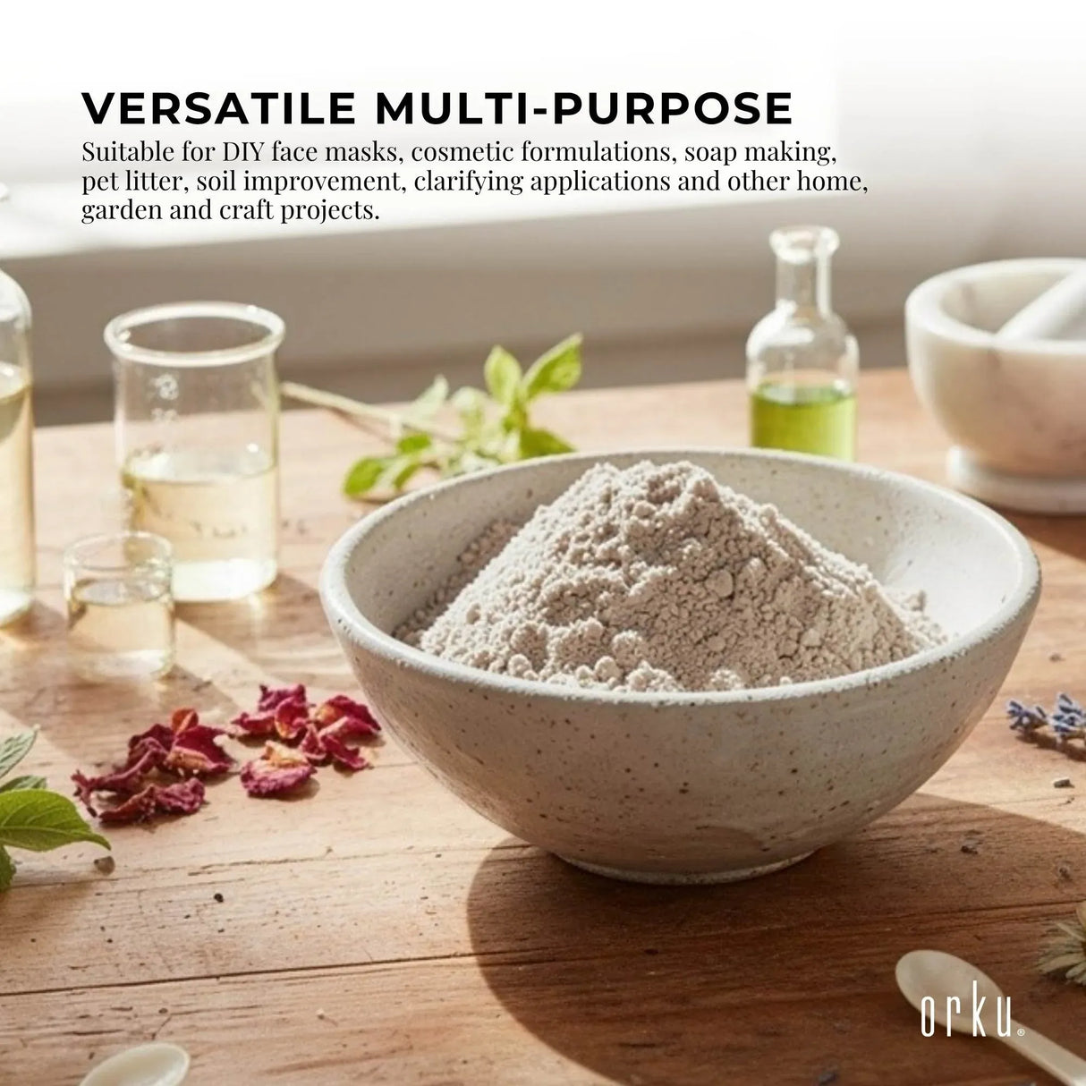 20Kg Organic Sodium Bentonite Clay Powder - Cosmetic Montmorillonite