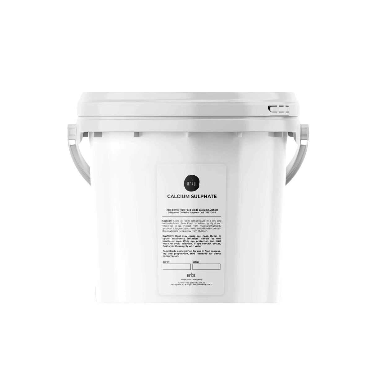 5Kg Food Grade Gypsum Powder - High Purity Calcium Sulphate for Culinary and Brewing Use