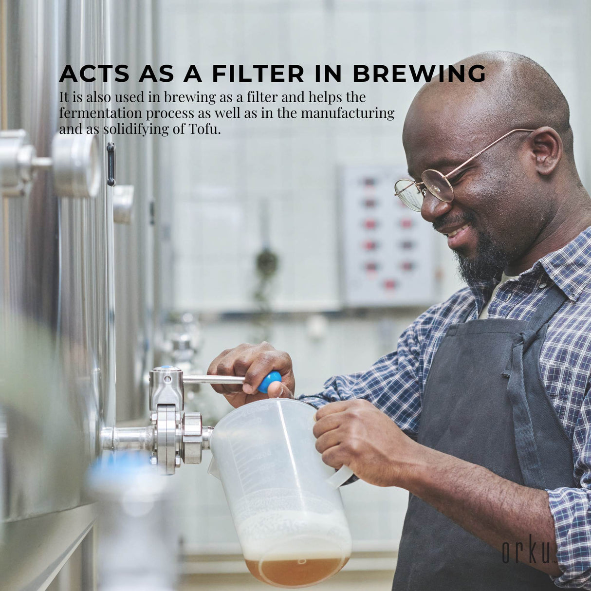 Food Grade 1Kg Calcium Sulphate Gypsum Powder - Premium Hydrous Sulfate for Baking and Brewing