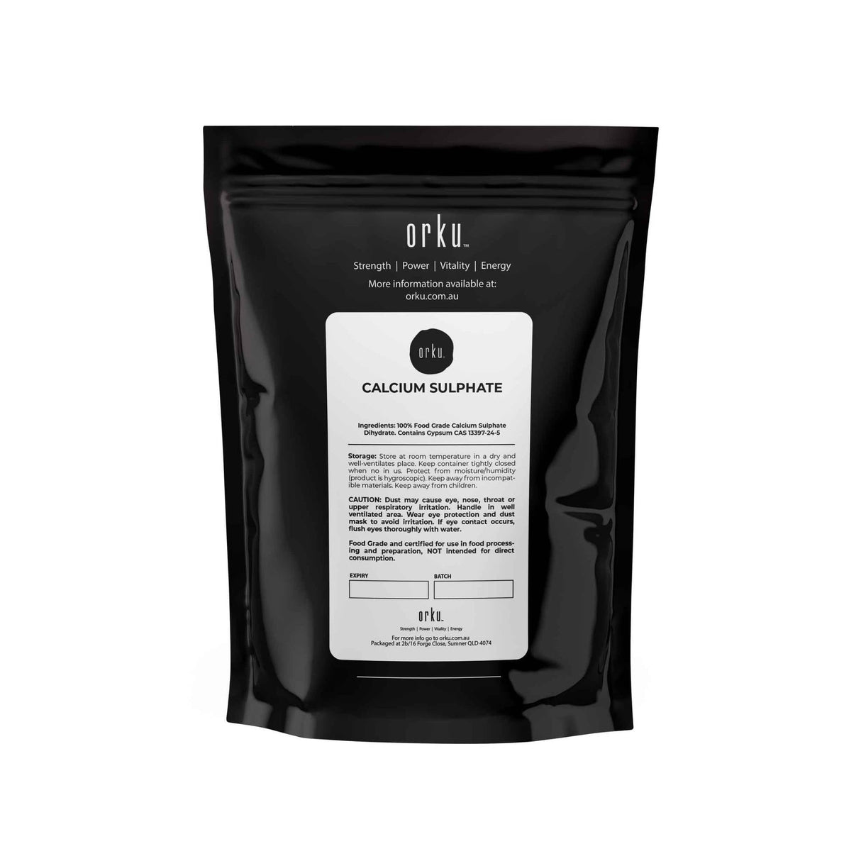 Food Grade Calcium Sulphate (Gypsum Powder) - 100g Hydrous Sulfate for Culinary Use