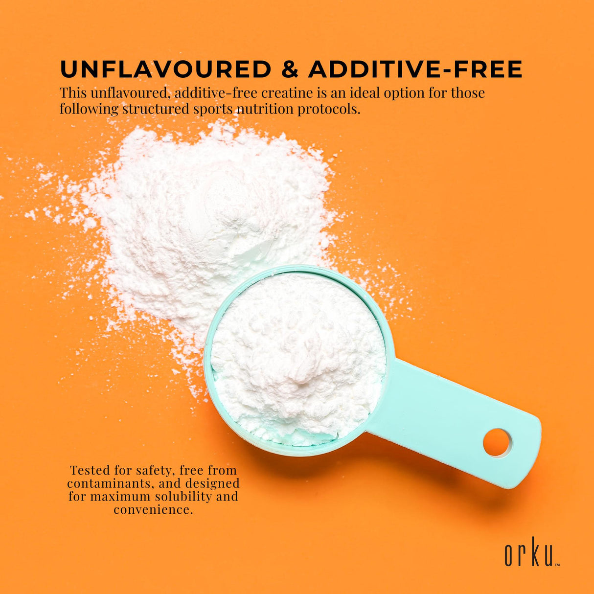 Orku 3Kg Creatine Monohydrate Powder Tub – 200 Mesh Micronised | 99.9% Purity