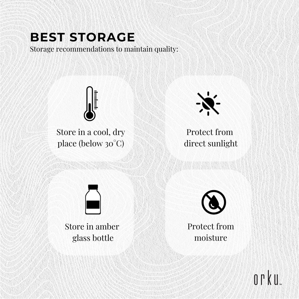 Orku 100ml Castor Oil - Hexane Free Cold Pressed Virgin