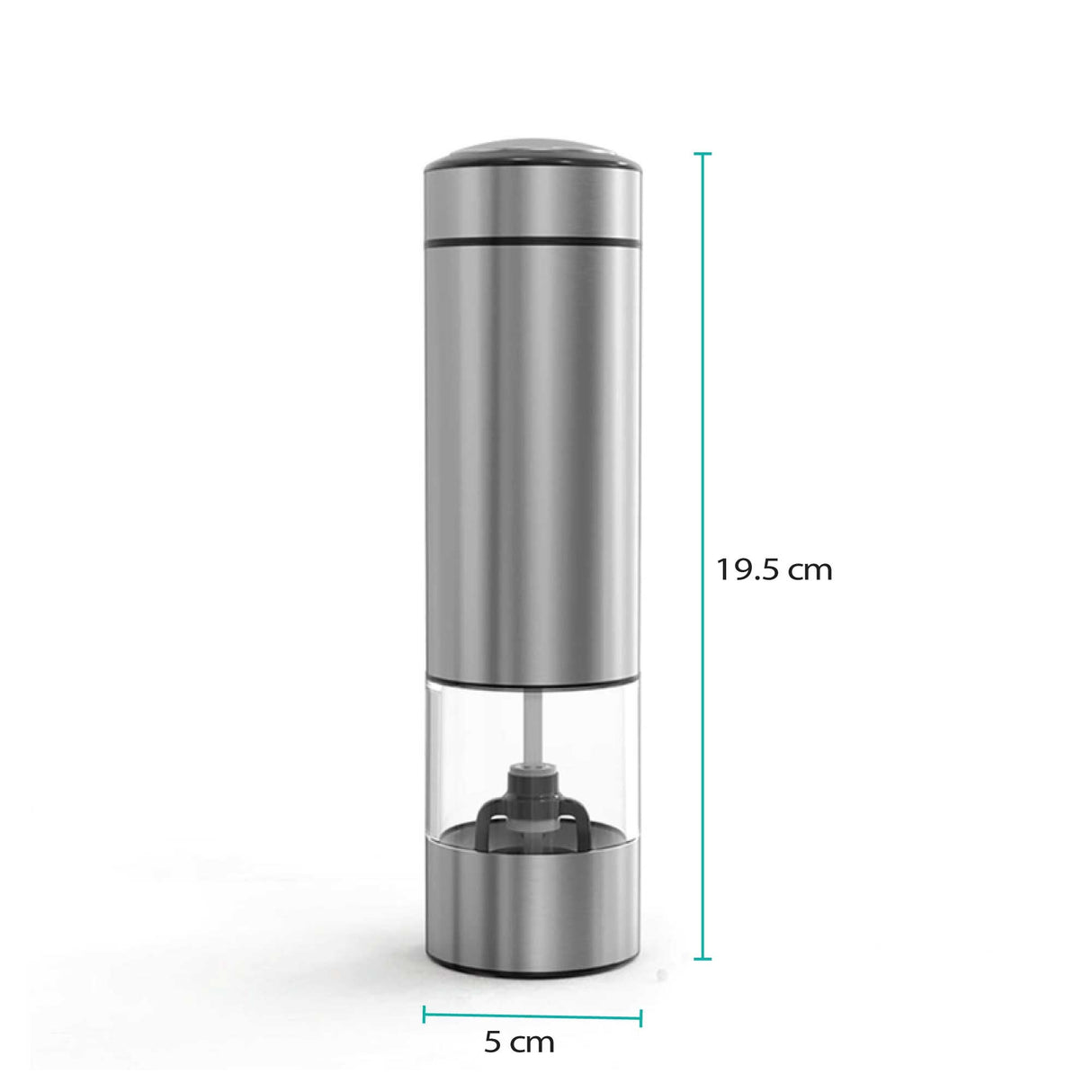 Automatic One-Press Salt and Pepper Grinder with Adjustable Settings
