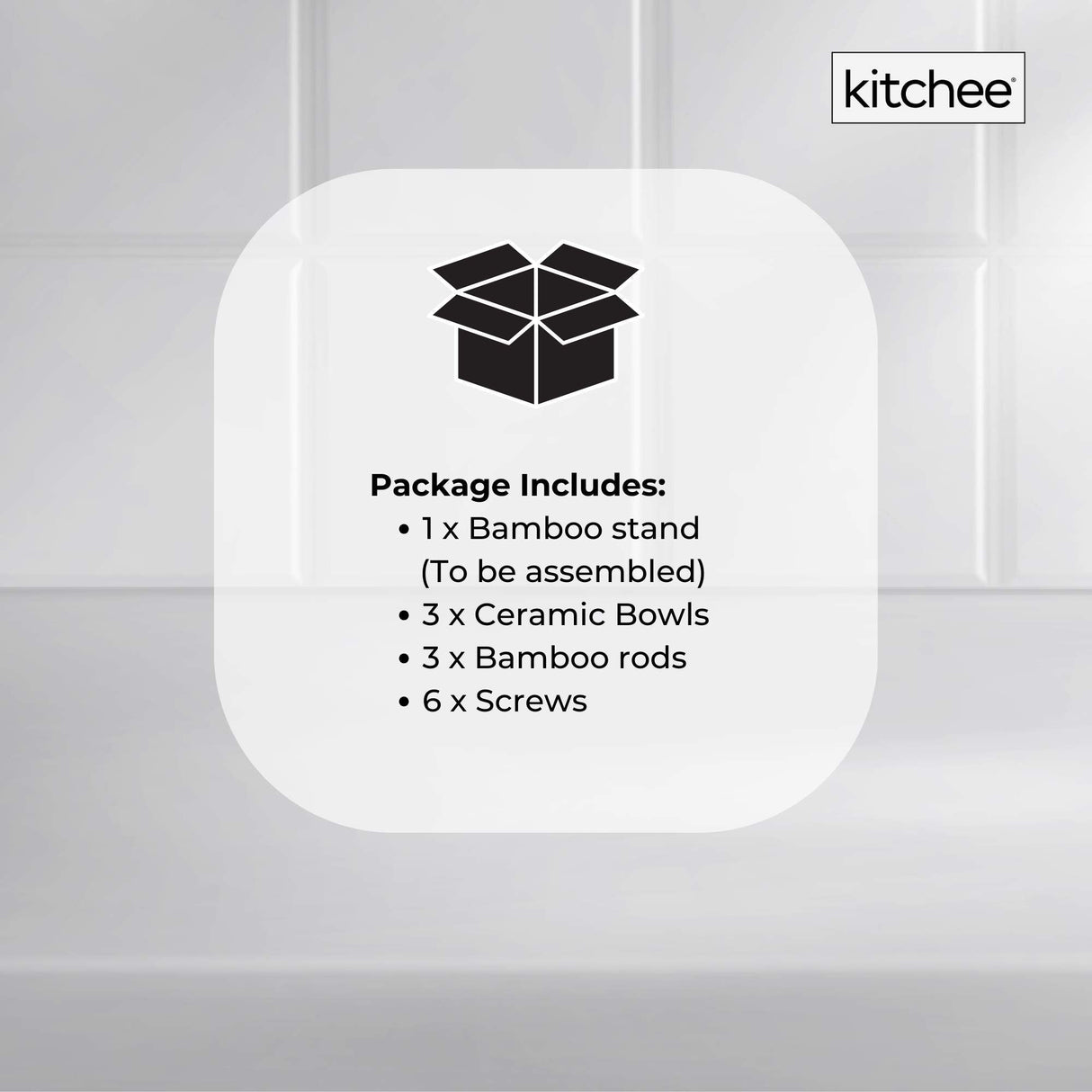 Elegant 3-Tier Porcelain Serving Stand with Bamboo Base for Fruits and Vegetables