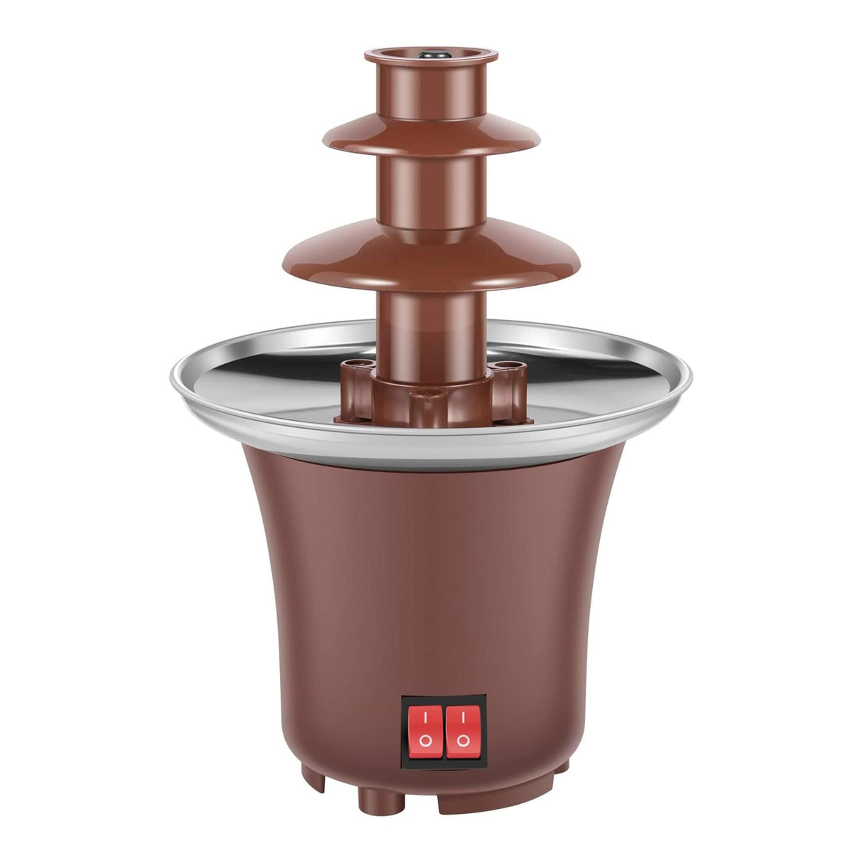 Elegant 3-Tier Electric Chocolate Fountain for Fondue Delight