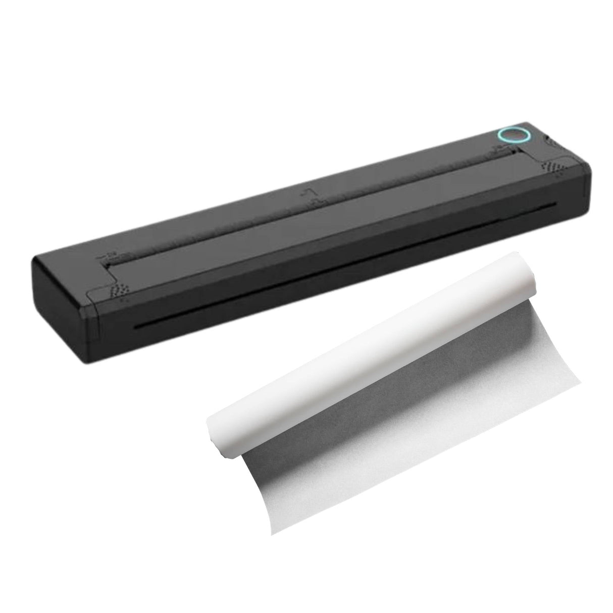 Compact Wireless A4 Thermal Printer Kit with 100 Sheets - Inkless and Portable