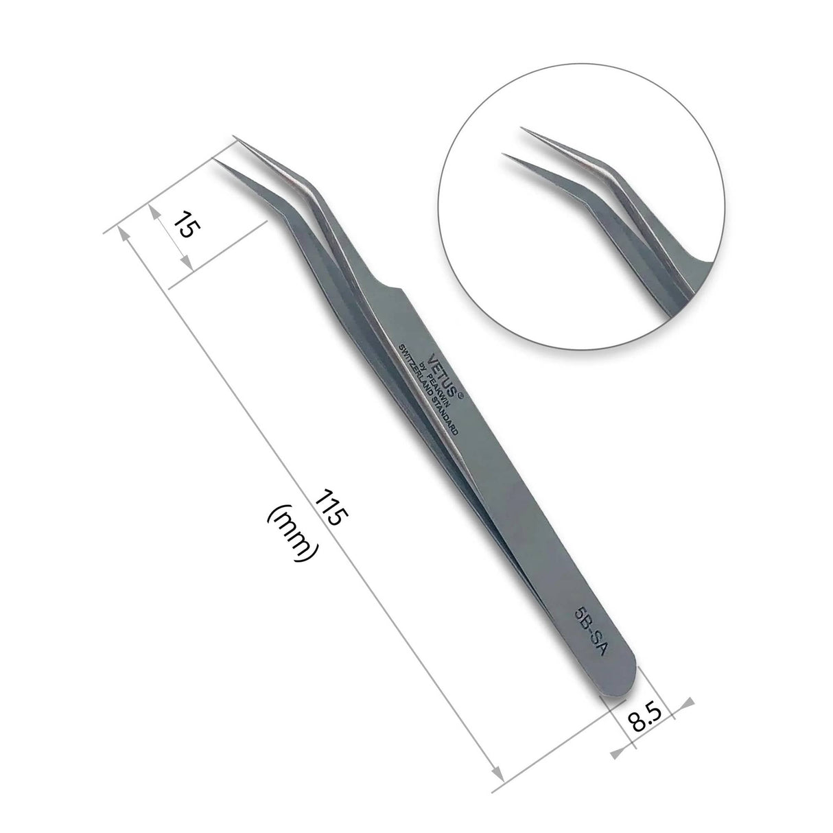 Miosh Eyelash Extension Tweezers - Lash Isolation VETUS 5B-SA