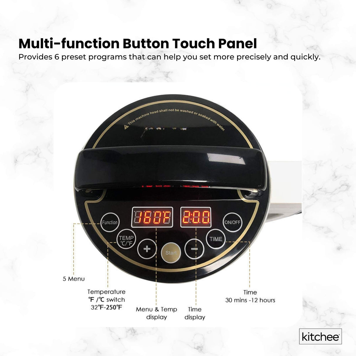 Kitchee Electric Butter Oil Herbal Infuser & Extractor + Decarboxylator Machine