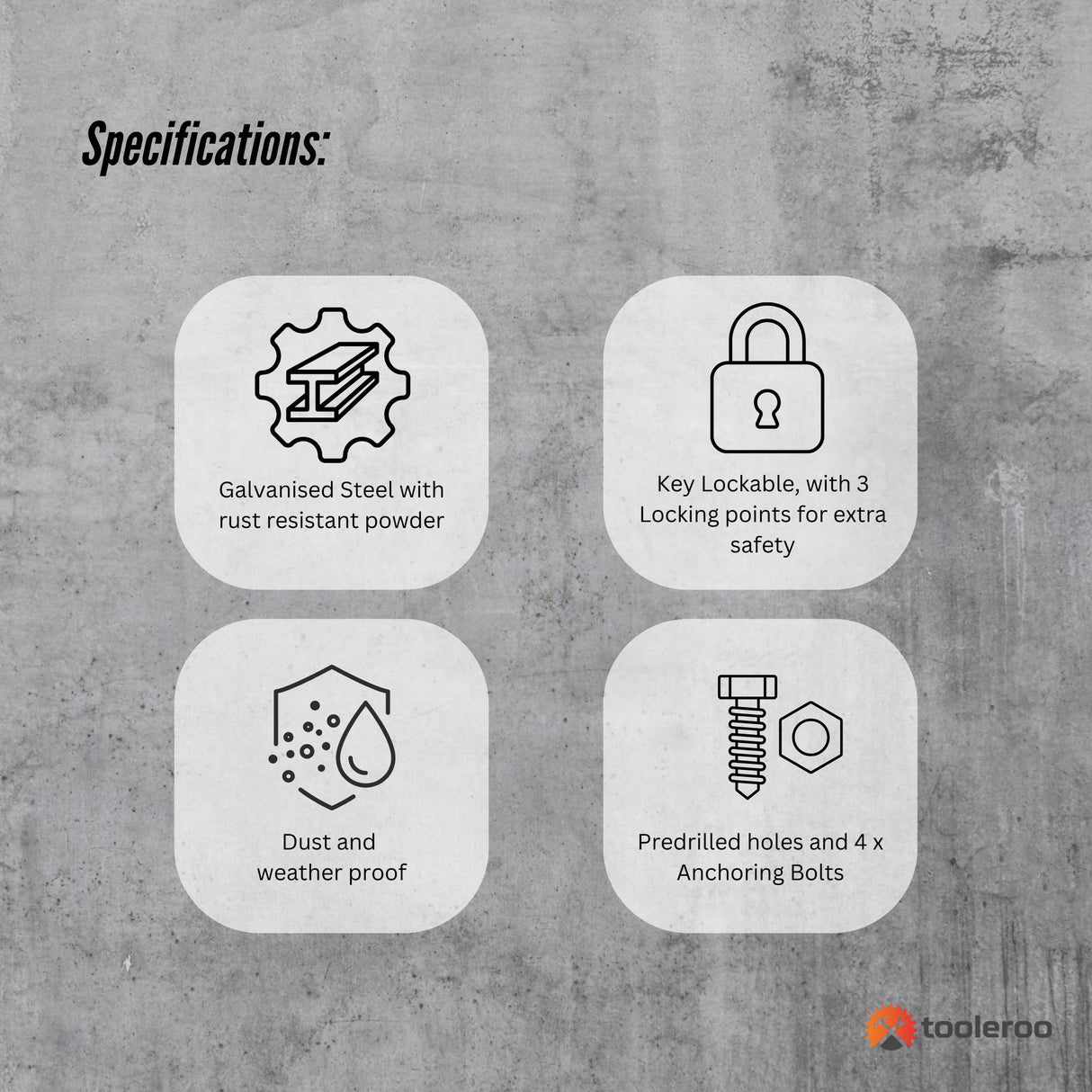 Parcel Delivery Drop Box Mailbox - Secure Home Package Locker 38x38x90cm White