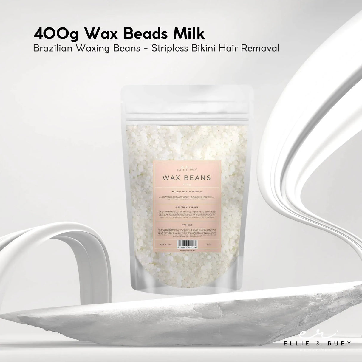 400g Wax Beads Milk - Brazilian Waxing Beans - Stripless Bikini Hair Removal