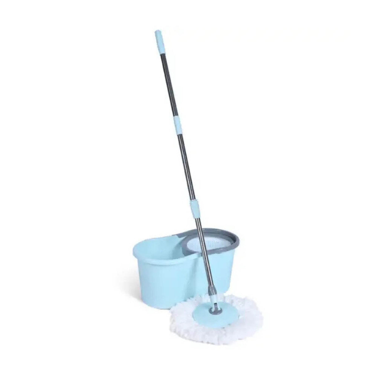 Kitchee Spin Mop & Bucket Set ??Microfibre Pad, Telescopic Handle, 10L Capacity